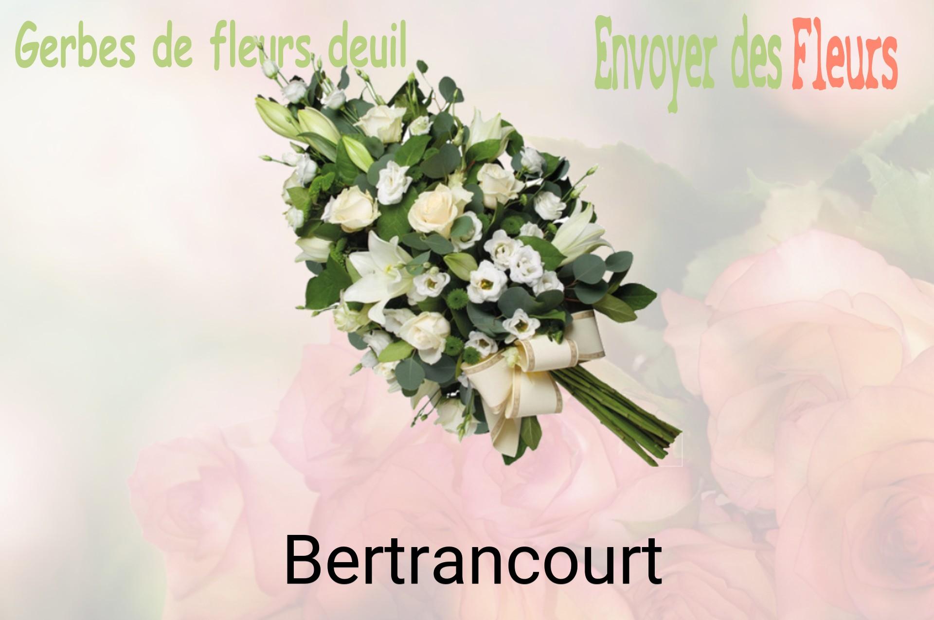Gerbe de fleurs de deuil livrée à Bertrancourt